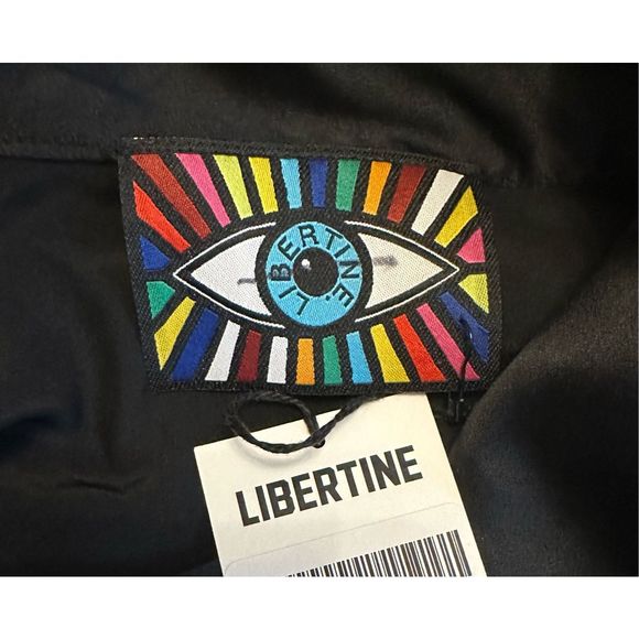 LIBERTINE Heart Silk Tie-neck Blouse - Picture 9 of 9